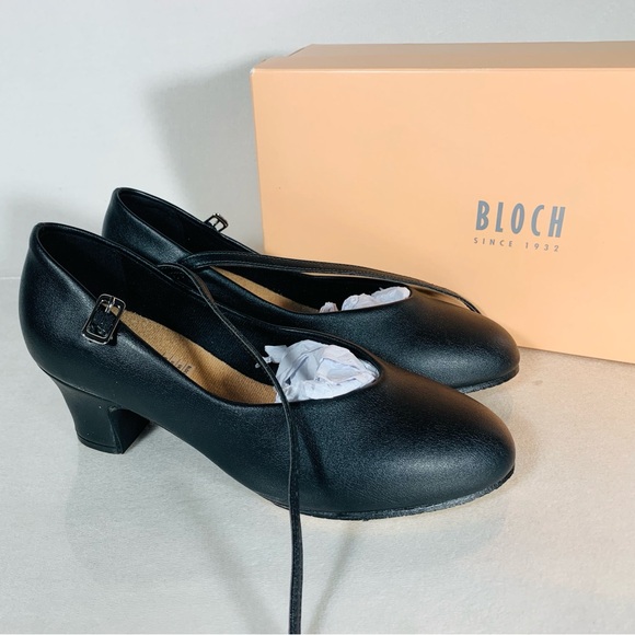 NEW Bloch Sz 6W Women's Broadway-Lo Character Shoe in Black - Picture 1 of 10